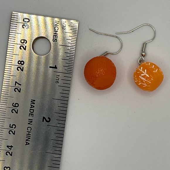 3 for $20 Fun and Fruity Oranges Acrylic Earrings – Dangle Style “You Pick 3” - Picture 3 of 7